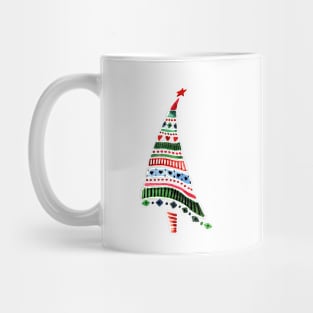 Watercolor decorative christmas tree Mug